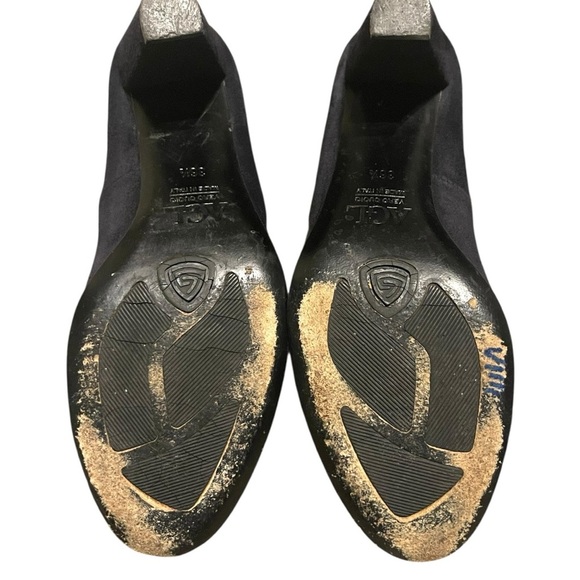 AGL Black heels with Gold Detailing 36.5/6 - Picture 9 of 16